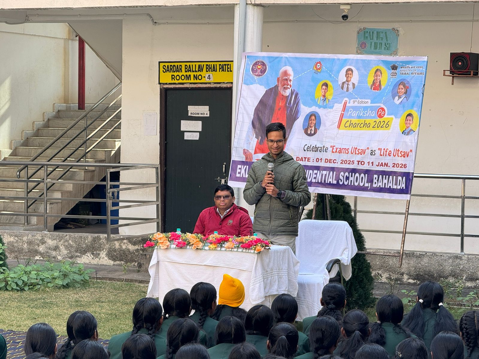 Mr. Soumya Ranjan Pradhan, IAS, Sub-collector Bamanghaty discussed with the students on Pariksha Pe Charcha